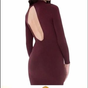 American Apparel Cut Out Mock Neck Dress